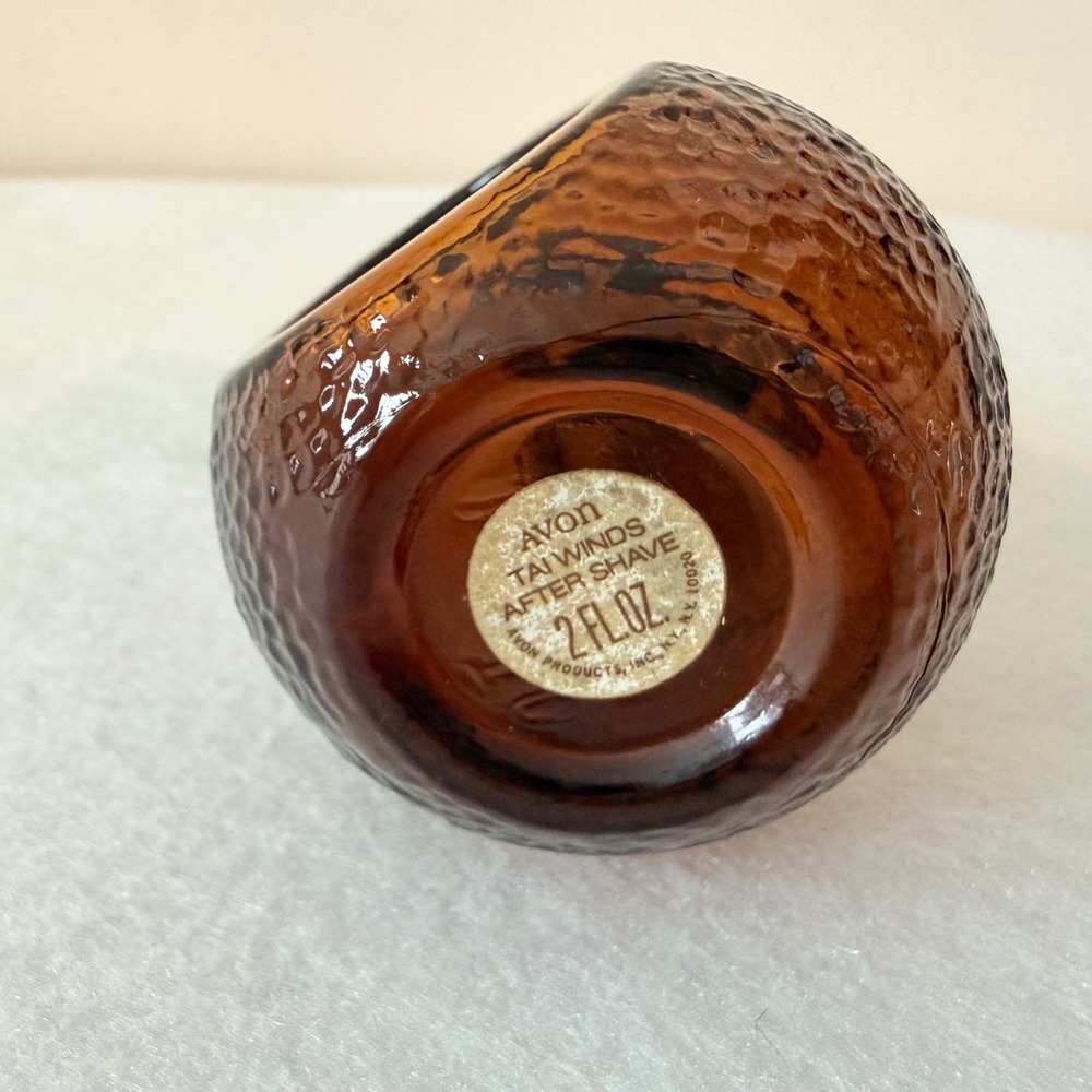 Vintage Avon Tai Winds Pipe Bottle Empty 2 oz Glass Collectible - Picture 4 of 7